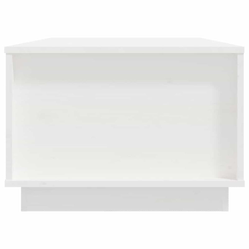 vidaXL fehér tömör fenyőfa dohányzóasztal 100x50x35 cm