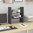 vidaXL szürke tömör fenyőfa monitorállvány (39-72) x 17 x 43 cm