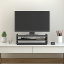 vidaXL szürke tömör fenyőfa monitorállvány 50x27x15 cm