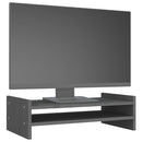 vidaXL szürke tömör fenyőfa monitorállvány 50x27x15 cm