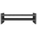 vidaXL szürke tömör fenyőfa monitorállvány 50x27x15 cm