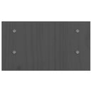 vidaXL szürke tömör fenyőfa monitorállvány 50x27x15 cm