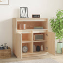 vidaXL tömör fenyőfa tálalószekrény 70x34x80 cm