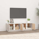 vidaXL fehér tömör fenyőfa TV-szekrény 140 x 40 x 40 cm