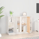 vidaXL fehér tömör fenyőfa tálalószekrény 120x35x80 cm