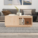 vidaXL tömör fenyőfa dohányzóasztal 100 x 101 x 40,5 cm
