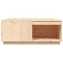vidaXL tömör fenyőfa dohányzóasztal 100 x 101 x 40,5 cm