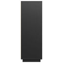 vidaXL fekete tömör fenyőfa magasszekrény 60x40x116,5 cm