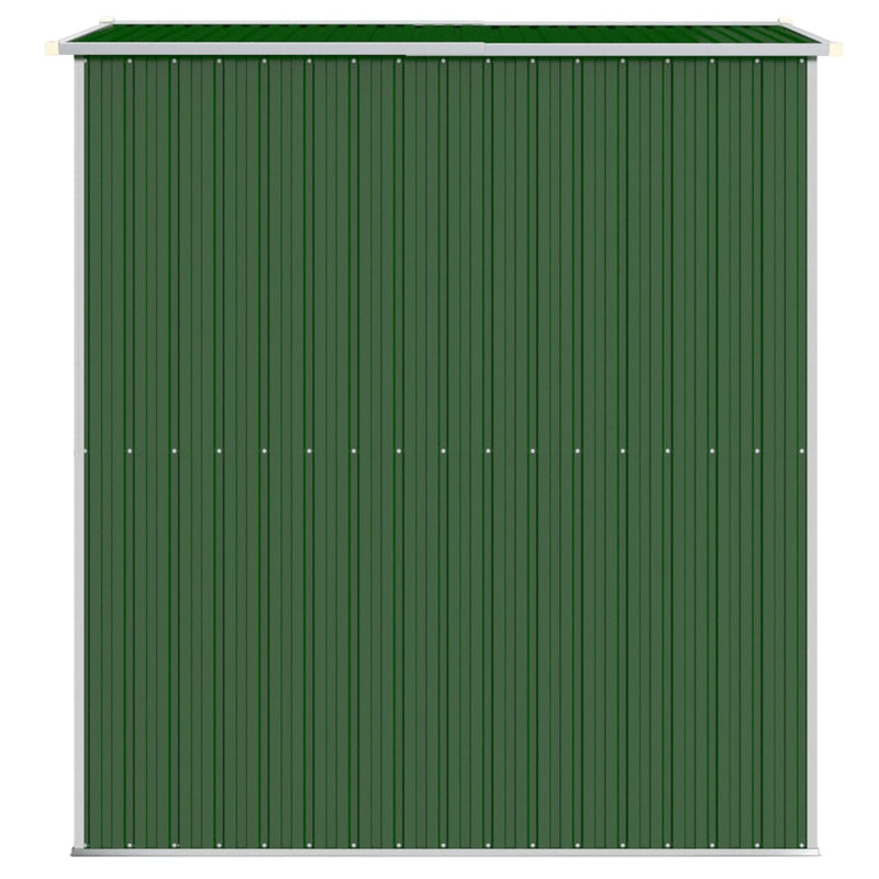 vidaXL zöld horganyzott acél kerti fészer 192 x 191 x 223 cm