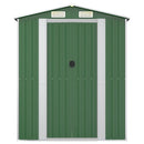 vidaXL zöld horganyzott acél kerti fészer 192x440x223 cm