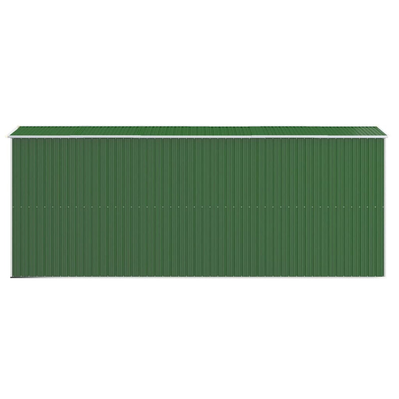 vidaXL zöld horganyzott acél kerti fészer 192x523x223 cm