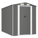 vidaXL világosszürke horganyzott acél kerti fészer 192 x 274 x 223 cm