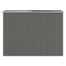 vidaXL világosszürke horganyzott acél kerti fészer 192 x 274 x 223 cm