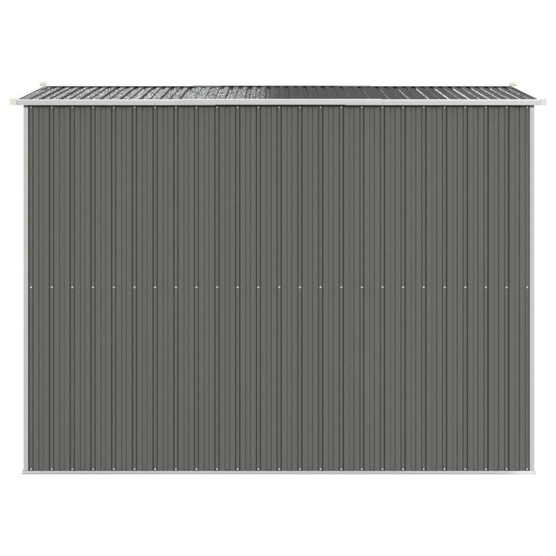 vidaXL világosszürke horganyzott acél kerti fészer 192 x 274 x 223 cm