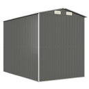 vidaXL világosszürke horganyzott acél kerti fészer 192 x 274 x 223 cm