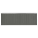 vidaXL világosszürke horganyzott acél kerti fészer 192 x 606 x 223 cm