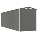 vidaXL világosszürke horganyzott acél kerti fészer 192 x 606 x 223 cm