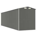 vidaXL világosszürke horganyzott acél kerti fészer 192 x 689 x 223 cm