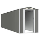 vidaXL világosszürke horganyzott acél kerti fészer 192 x 772 x 223 cm