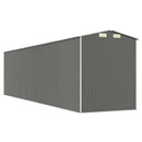 vidaXL világosszürke horganyzott acél kerti fészer 192 x 772 x 223 cm