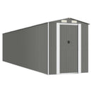 vidaXL világosszürke horganyzott acél kerti fészer 192 x 855 x 223 cm