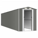 vidaXL világosszürke horganyzott acél kerti fészer 192 x 855 x 223 cm