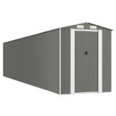 vidaXL világosszürke horganyzott acél kerti fészer 192 x 938 x 223 cm