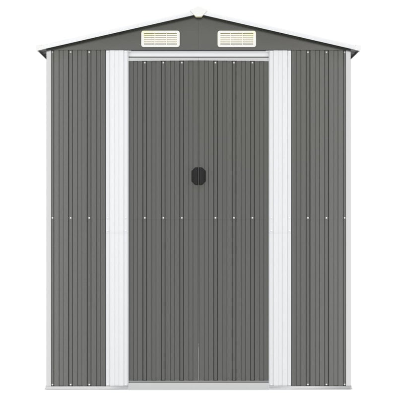 vidaXL világosszürke horganyzott acél kerti fészer 192 x 938 x 223 cm