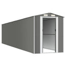 vidaXL világosszürke horganyzott acél kerti fészer 192 x 938 x 223 cm