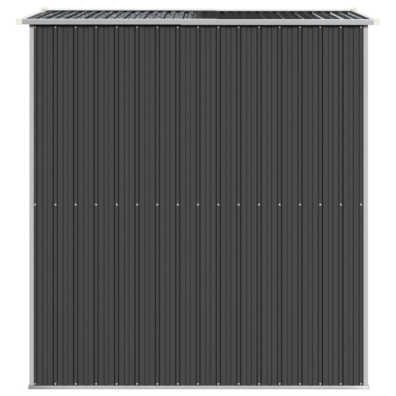 vidaXL antracitszürke horganyzott acél kerti fészer 192 x 191 x 223 cm
