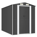 vidaXL antracitszürke horganyzott acél kerti fészer 192 x 274 x 223 cm