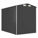 vidaXL antracitszürke horganyzott acél kerti fészer 192 x 274 x 223 cm