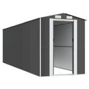 vidaXL antracitszürke horganyzott acél kerti fészer 192 x 606 x 223 cm