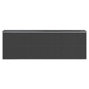 vidaXL antracitszürke horganyzott acél kerti fészer 192 x 606 x 223 cm