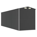 vidaXL antracitszürke horganyzott acél kerti fészer 192 x 606 x 223 cm