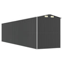 vidaXL antracitszürke horganyzott acél kerti fészer 192 x 855 x 223 cm