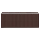 vidaXL sötétbarna horganyzott acél kerti fészer 192 x 523 x 223 cm
