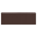 vidaXL sötétbarna horganyzott acél kerti fészer 192 x 606 x 223 cm