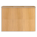 vidaXL világosbarna horganyzott acél kerti fészer 192x274x223 cm