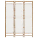 vidaXL 3 paneles összecsukható bambusz és vászon térelválasztó 120 cm