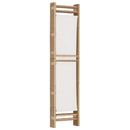 vidaXL 3 paneles összecsukható bambusz és vászon térelválasztó 120 cm