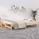 vidaXL tömör fenyőfa kihúzható kanapéágy 2x(80x200) cm
