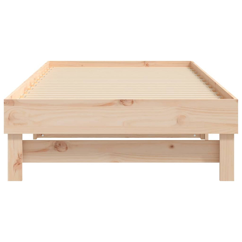 vidaXL tömör fenyőfa kihúzható kanapéágy 2x(75x190) cm