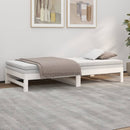 vidaXL fehér tömör fenyőfa kihúzható kanapéágy 2x(100x200) cm