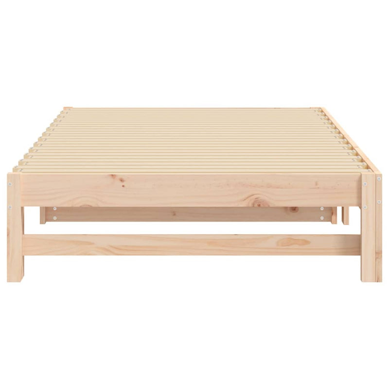 vidaXL tömör fenyőfa kihúzható kanapéágy 2x(80x200) cm