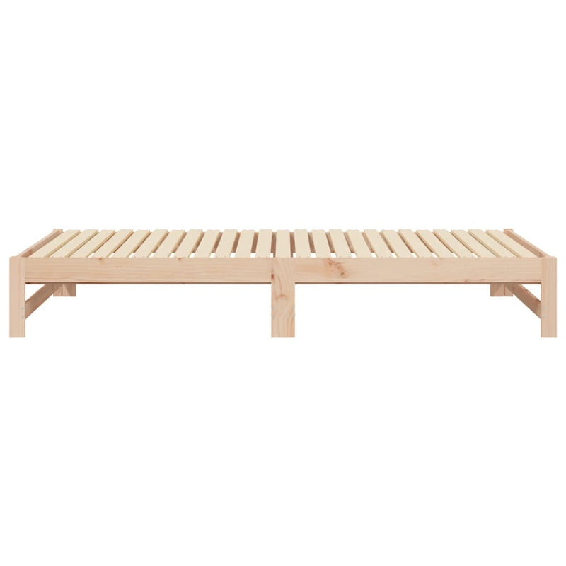 vidaXL tömör fenyőfa kihúzható kanapéágy 2x(80x200) cm