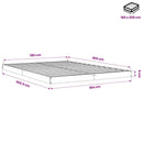 vidaXL Super King Size tömör fenyőfa ágykeret 180 x 200 cm