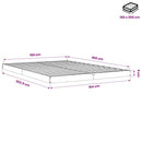 vidaXL tömör fenyőfa ágykeret 150 x 200 cm King Size
