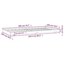 vidaXL tömör fenyőfa ágy matrac nélkül 100 x 200 cm