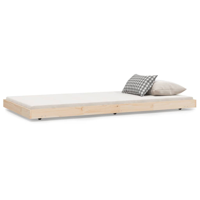 vidaXL tömör fenyőfa ágy matrac nélkül 90 x 200 cm
